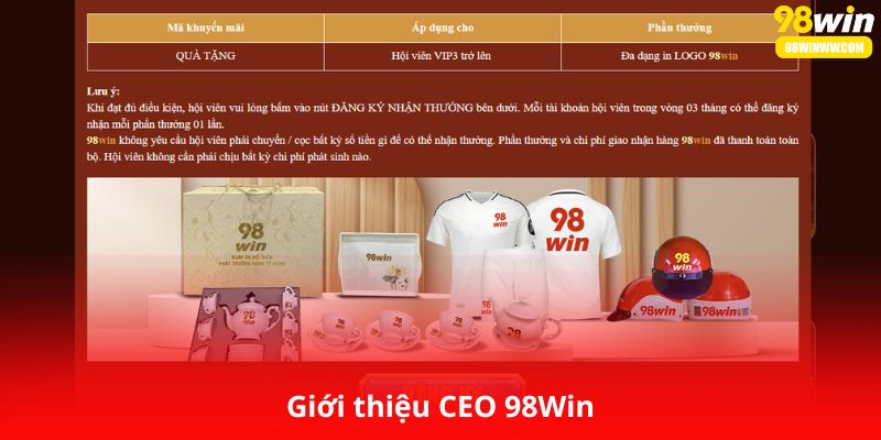 Nhận Quà Tặng 98Win 